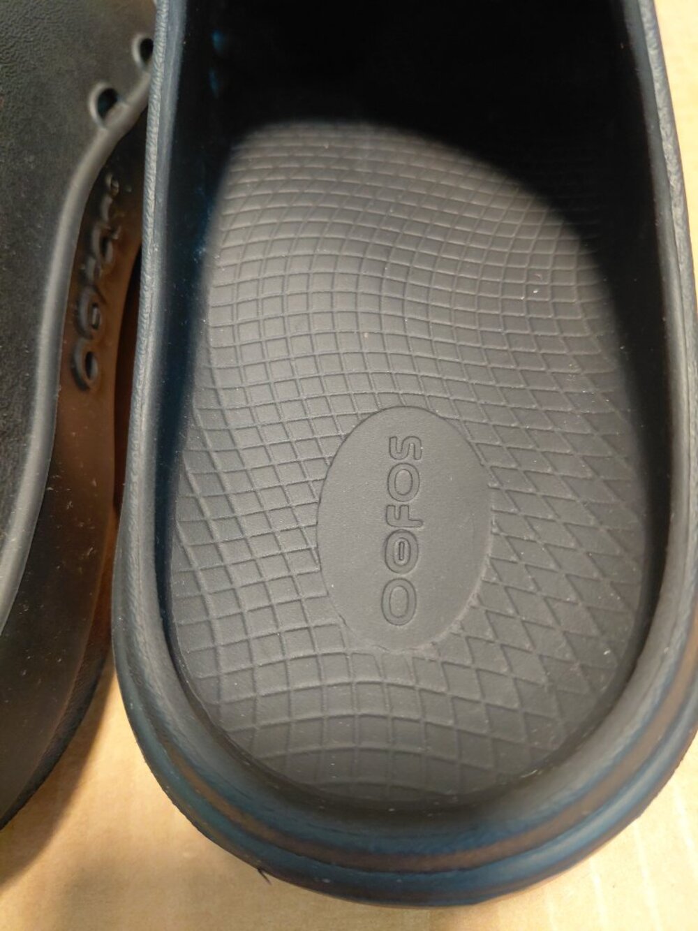 OOFOS OOcloog Men's Size 10 Black Recover Clog Comfort Slip Ons - Picture 4 of 10